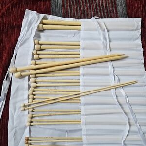New Bamboo Knitting Needles Set